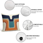 Mod Wave Space Soft Home Decor Throw Pillow