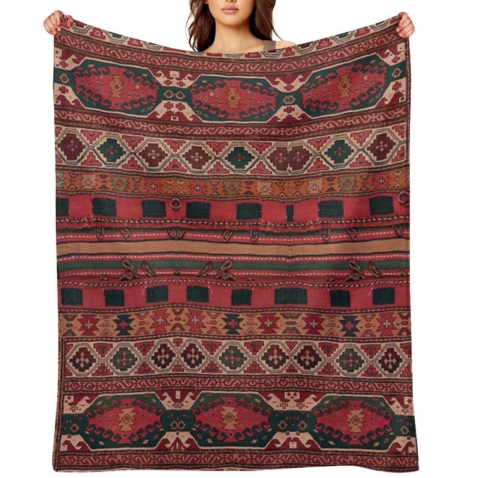 Heritage Moroccan Berber Style Design All-season Throw Blanket