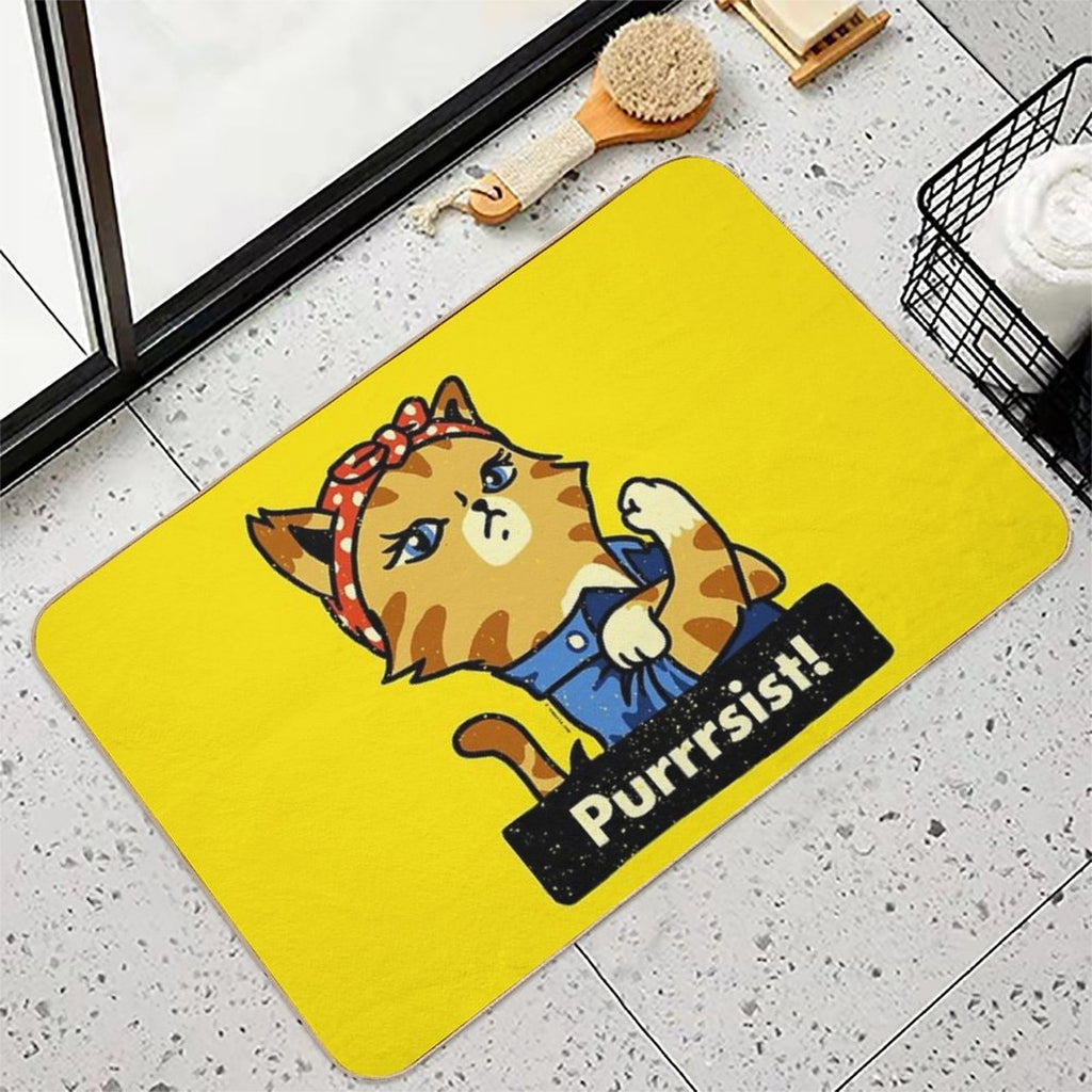 Purrsist! (version 3)  Versatile Bath Mat