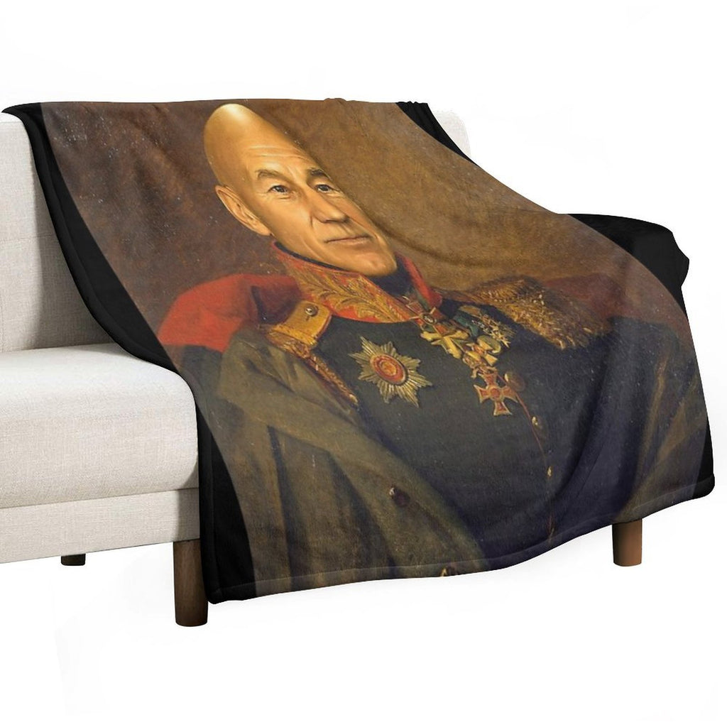 Sir Patrick Stewart OBE - Replaceface Versatility Throw Blanket
