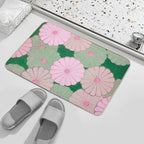 Vintage Japanese Art Print (Cool)  High-Traffic Bath Mat