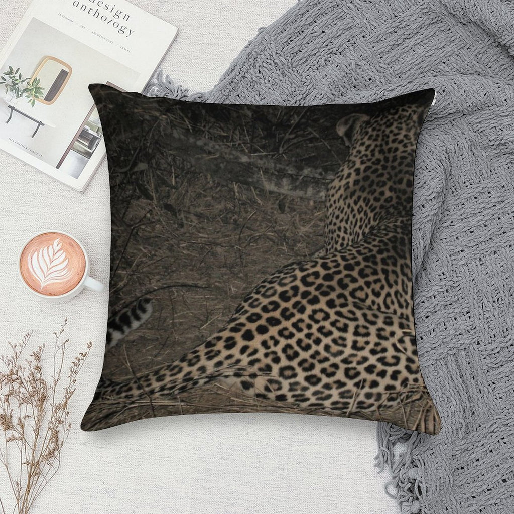 Leopard Print Soft Skin-Friendly Throw Pillow