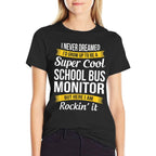 School Bus Monitor Tshirt Funny Gift  Tagless Design T-Shirt