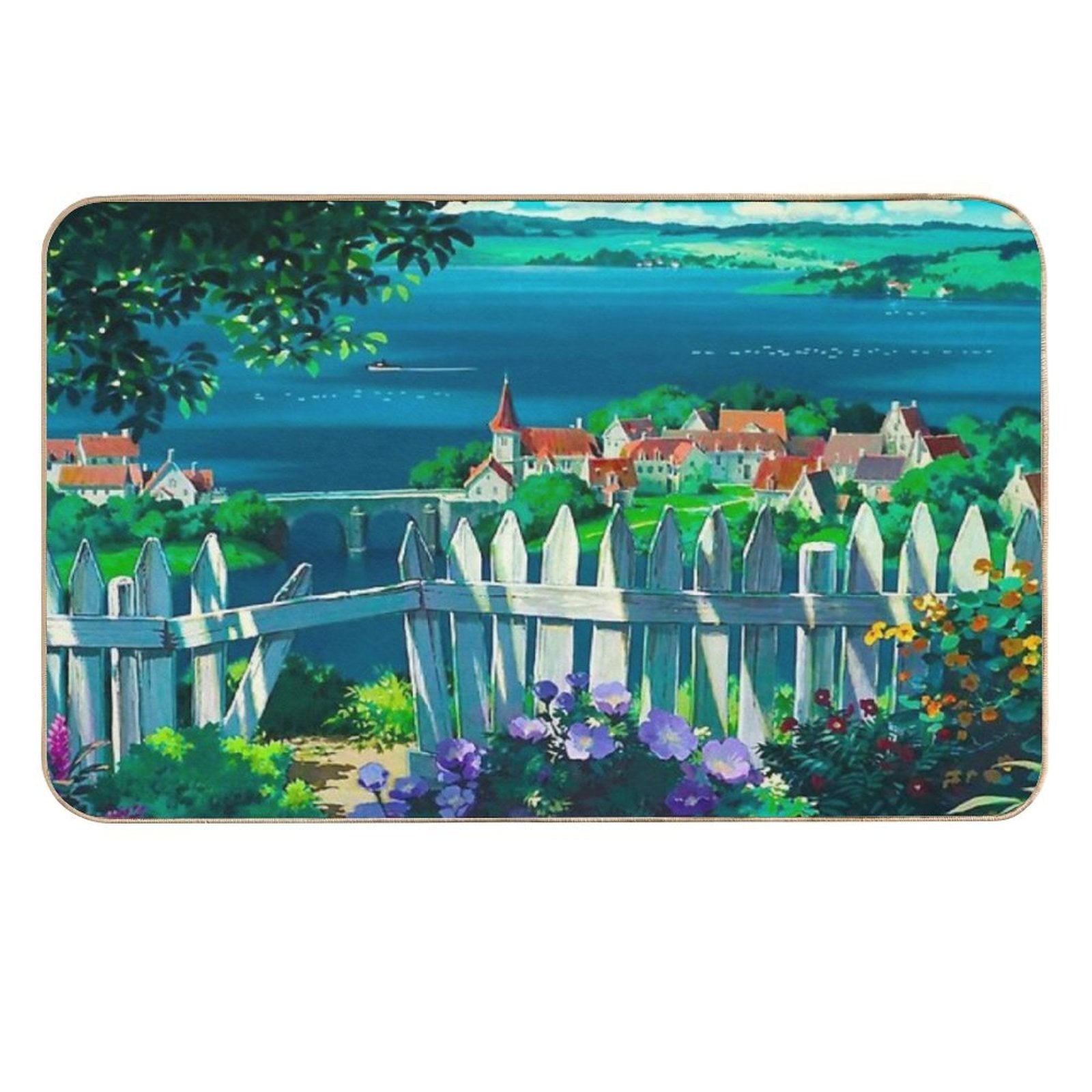 Under The Fence to The Witch's House We Go  Odorless Bath Mat