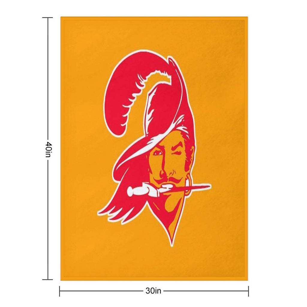 BuccaneersCity Red Quick-dry Throw Blanket