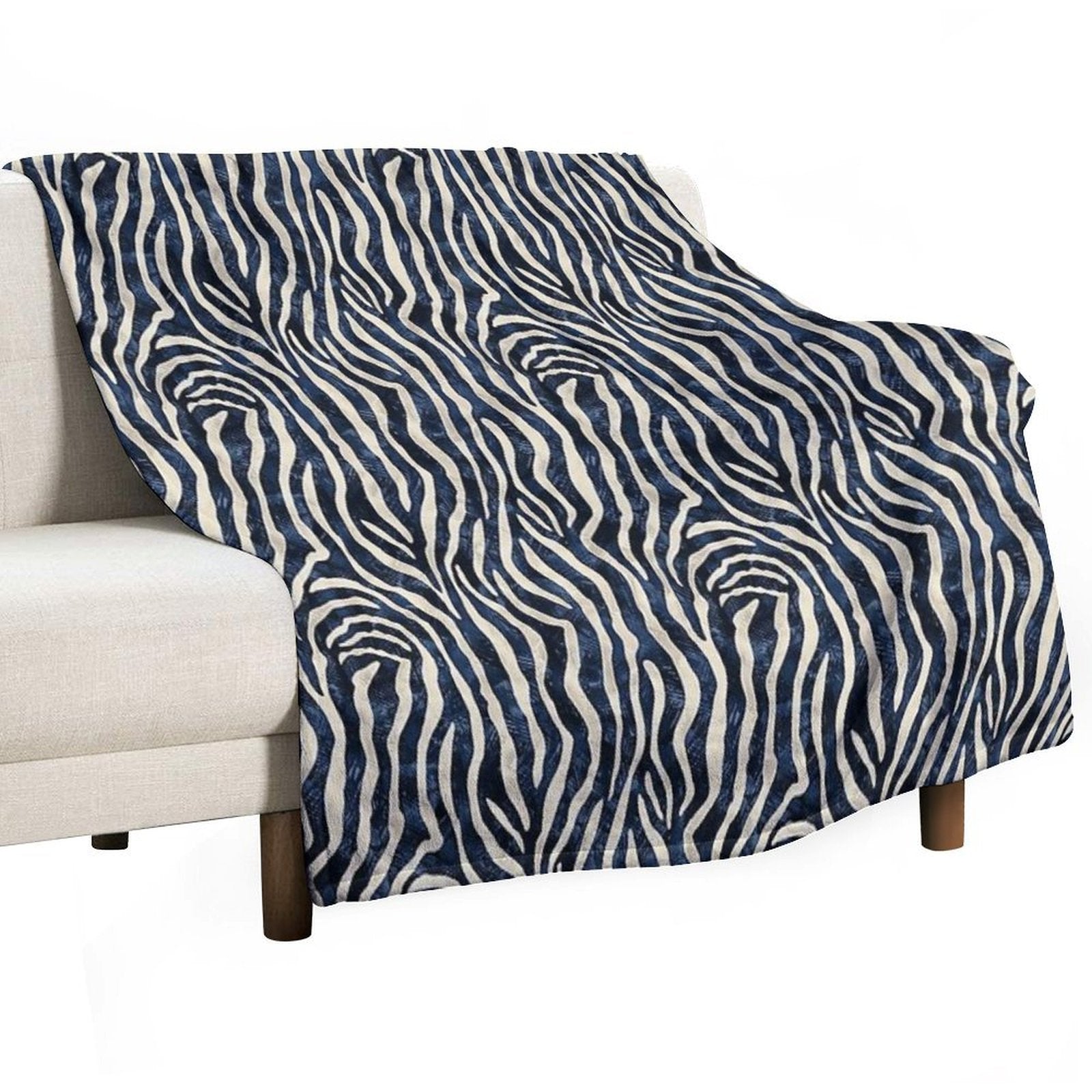 Tropical Zebra Fusion Quick-dry Throw Blanket