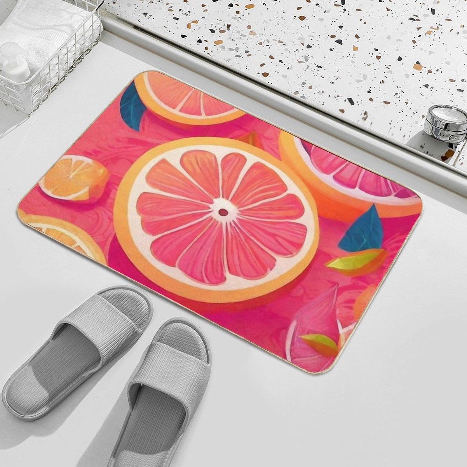 Grapefruit  Odorless Bath Mat