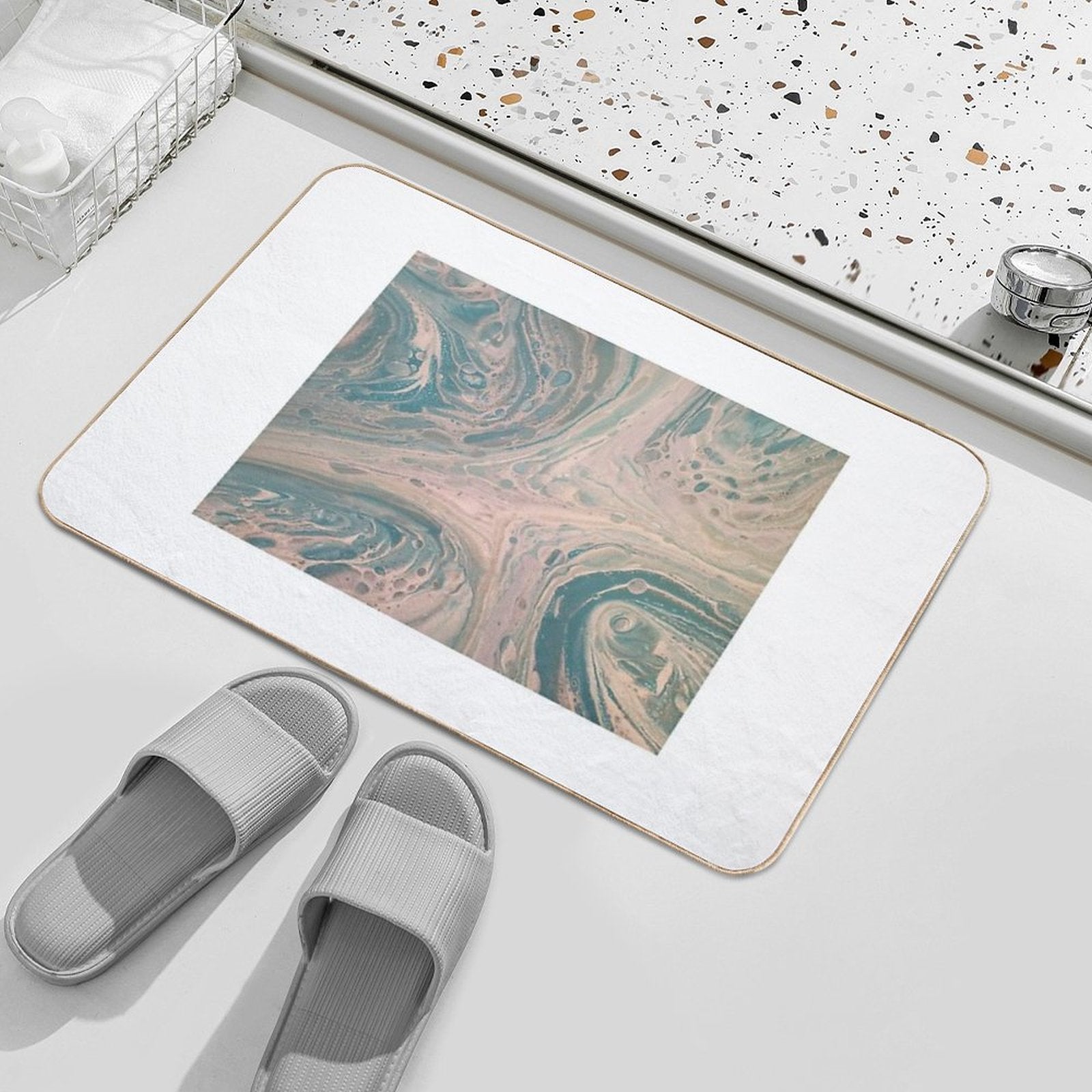 Arctic Chill  Stain-Proof Bath Mat