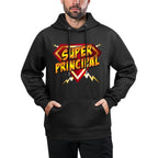 Super Principal Back to School Educational Superhero All-Day Comfort Hoodie