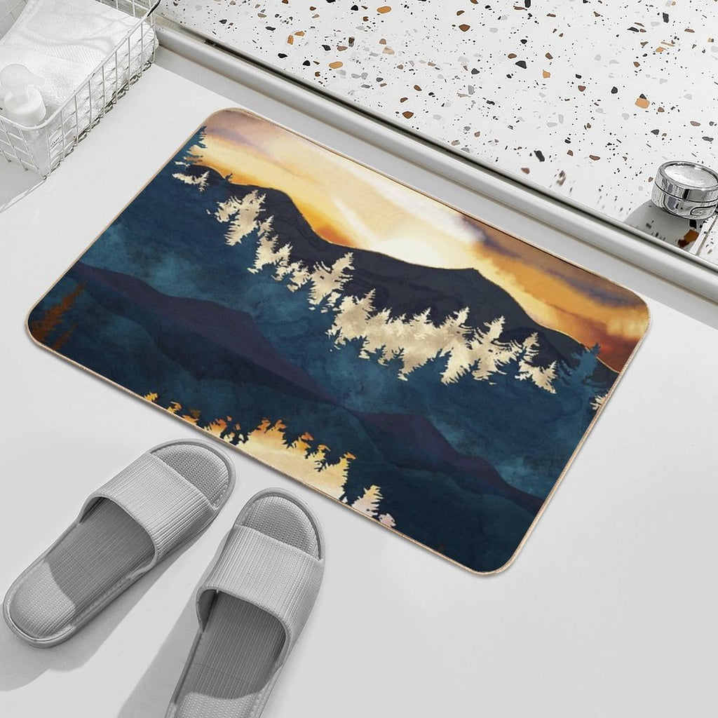 Fall Sunset  Rapid-Drying Bath Mat