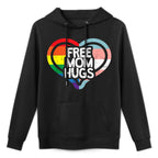 Free Mom Hugs Rainbow Pride Shrink-Resistant Hoodie
