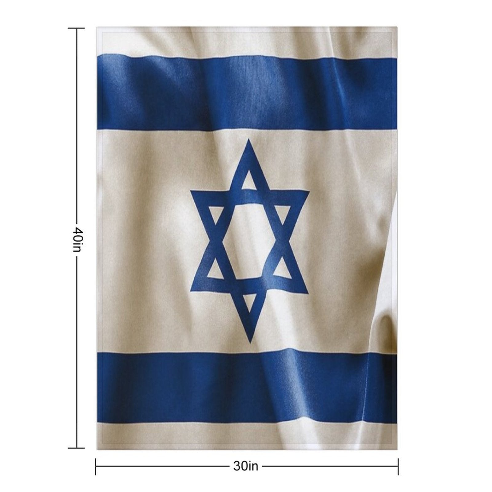 Israel Flag Travel-friendly Throw Blanket