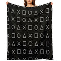Gamer Pattern Shrink-resistant Throw Blanket