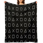 Gamer Pattern Shrink-resistant Throw Blanket