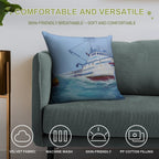 FV Northwestern Soft Durable Construction Throw Pillow