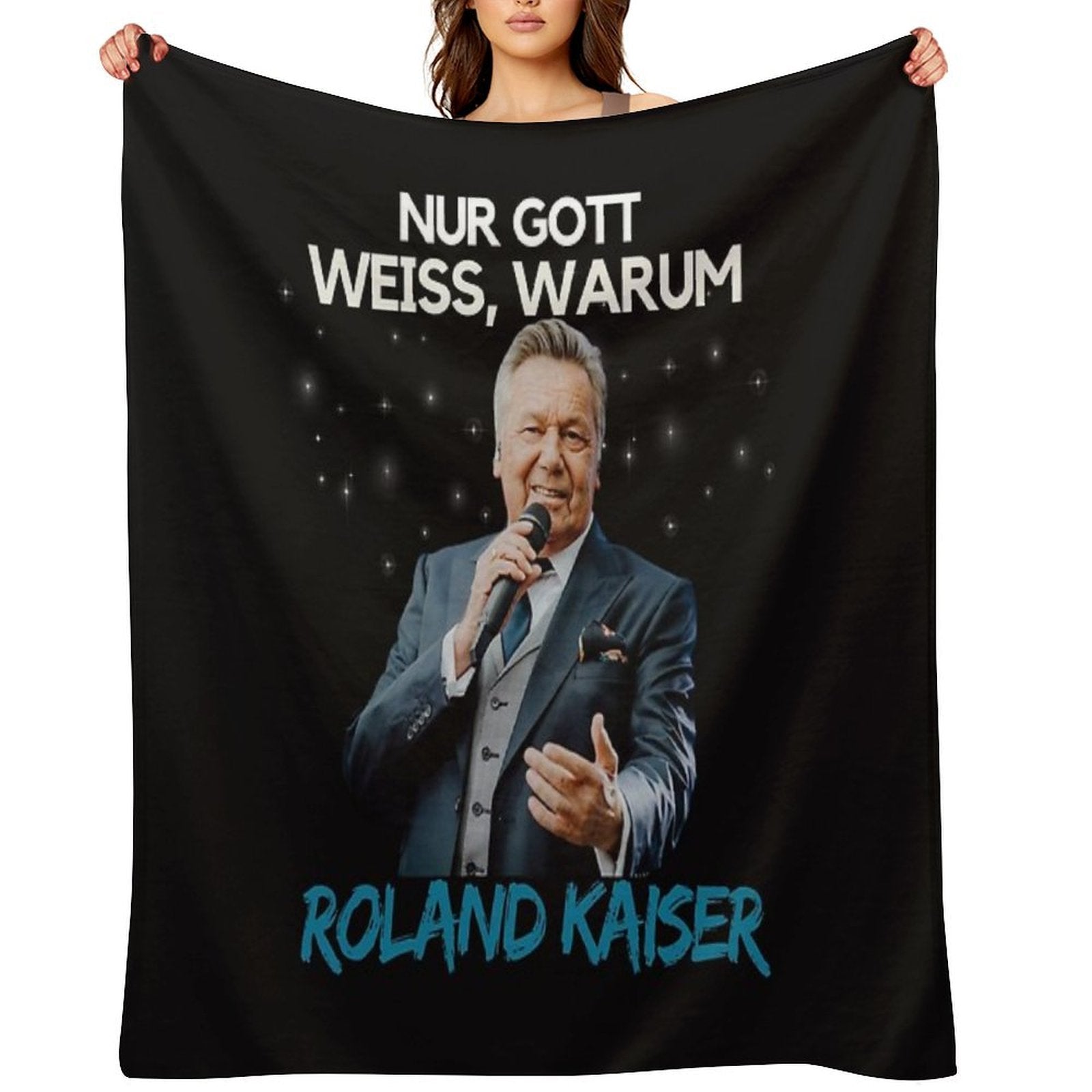 Roland Kaiser - Roland Kaiser Merch Plush Throw Blanket