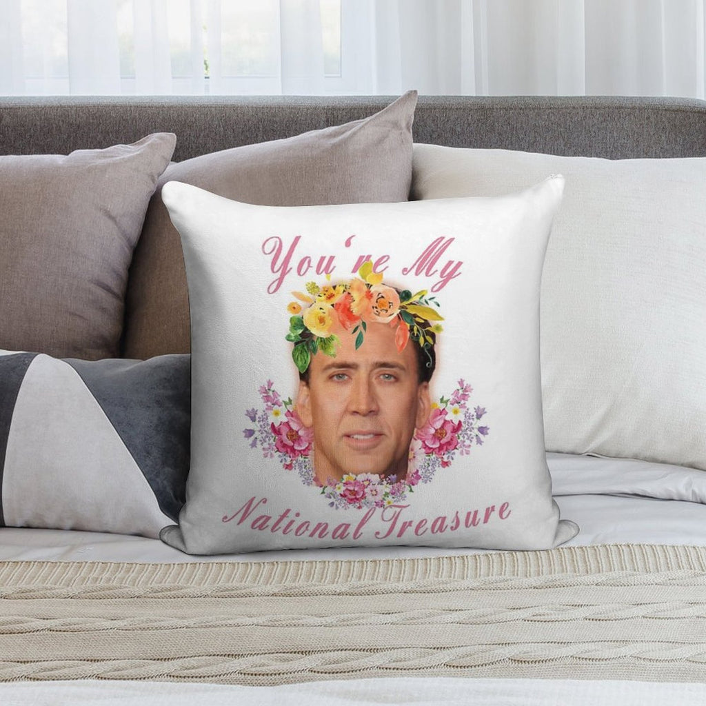 Nicolas Cage - You're My National Treasure - Nicholas Cage - Nick Cage - Nic Cage Soft Home Decor Throw Pillow