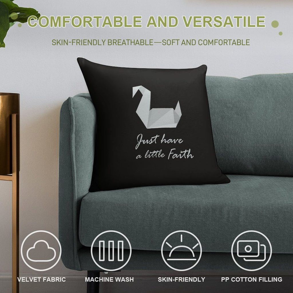 Just Have A Little Faith - Prison Break Soft Short Plush Fabric Throw Pillow