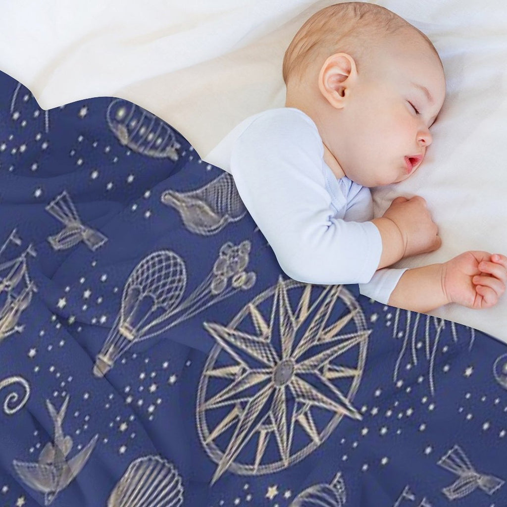 Ocean Meets Sky - Hardcase Plush Throw Blanket