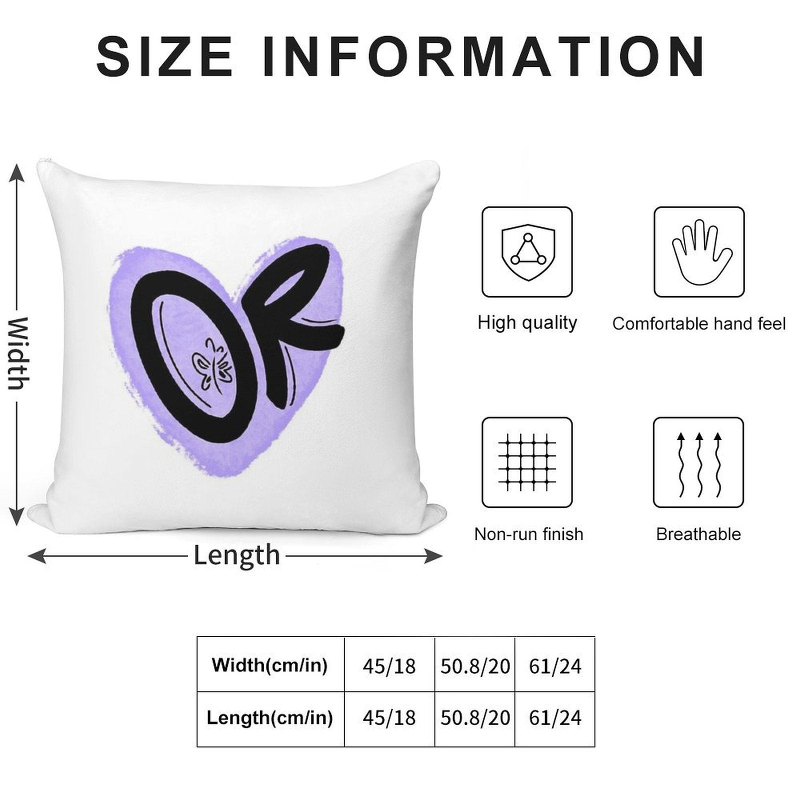OLIVIA ‘OR’ LOGO. Soft Bedroom Essential Throw Pillow