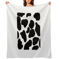 Cow Print Pattern Plush Throw Blanket