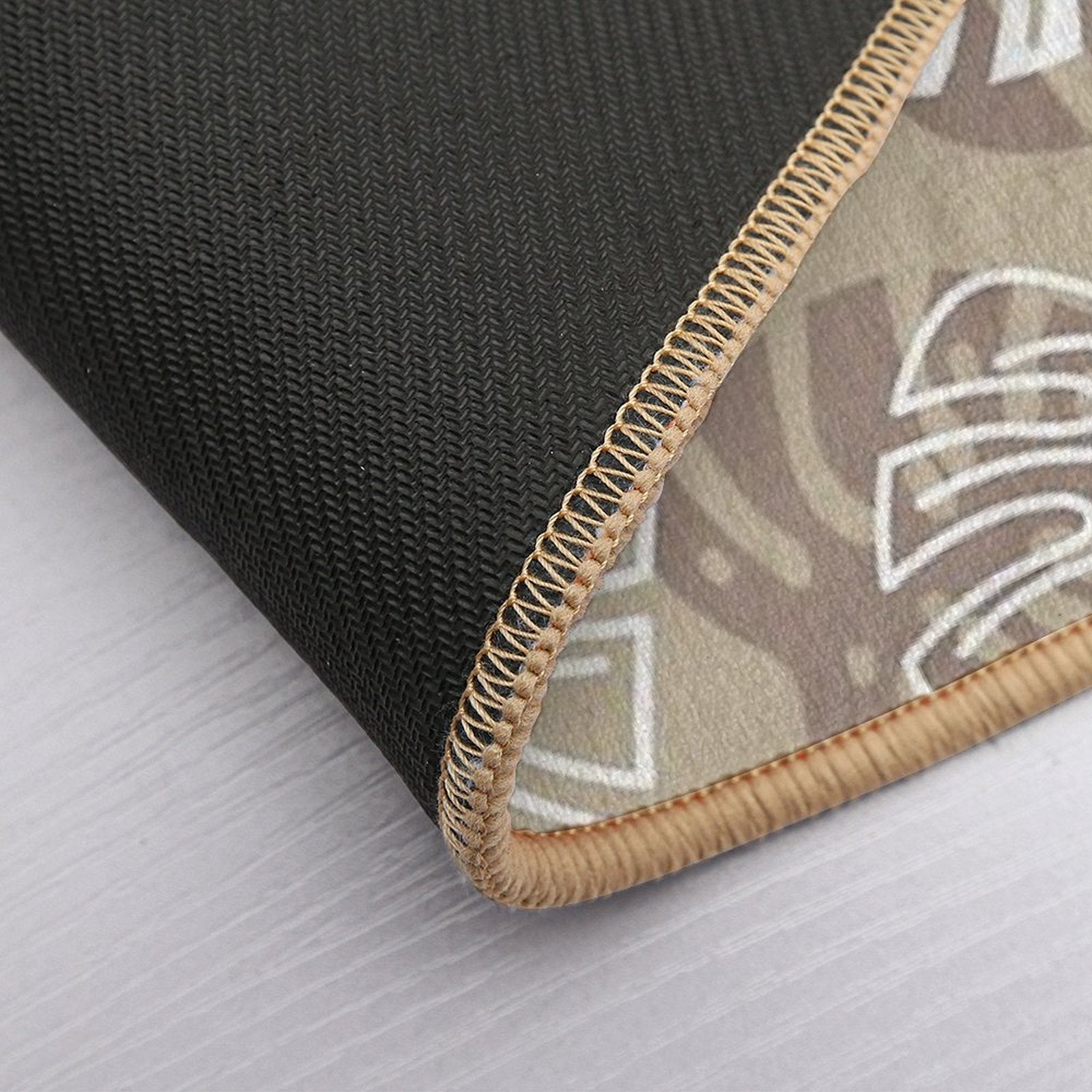 Sand Tropical Leaves  Slip-Resistant Bath Mat