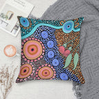 River Gathering Soft Easy Maintenance Throw Pillow