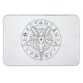Goat Head Mandala  Dirt-Trapping Bath Mat