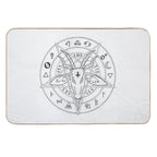 Goat Head Mandala  Dirt-Trapping Bath Mat