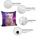 Bingus in Space Soft Luxury Feel Throw Pillow