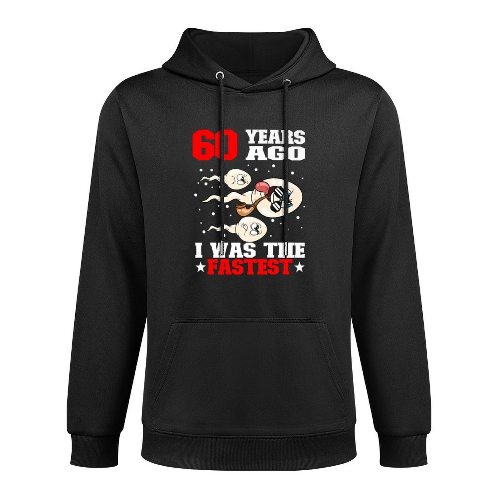 60 Years Ago I Was The Fastest Sperm 60th Birthday Premium Cotton-Polyester Blend Hoodie