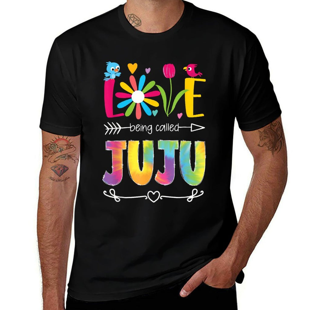 Love Being Called Juju Grandma Juju Grandmother  Oversized Silhouette T-Shirt