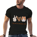 Peace Love Guinea Pigs for Guinea Pigs Lover  High-quality Stitching T-Shirt