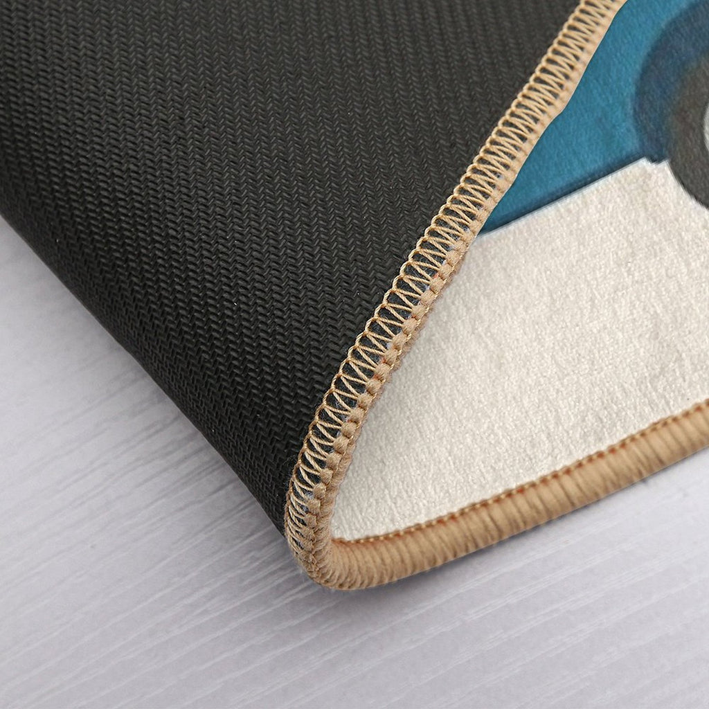 Vintage Touring Caravan Adventure  Stain-Proof Bath Mat