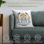 Scandinavian Folk Study 010 Soft Bedroom Essential Throw Pillow