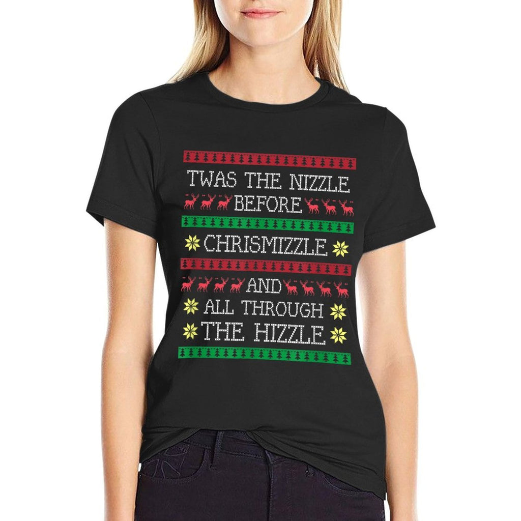 Twas The Nizzle Before Christmas Hip Hop Rap Gangsta T  Lightweight T-Shirt