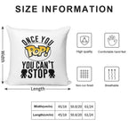 Once You POP You Can't Stop Funko Pop Collecting Soft Decorative Cover Throw Pillow