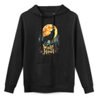 Wolf Howl Moon Graphic - Forest Animals Men’s Women’s Moisture-Wicking Hoodie