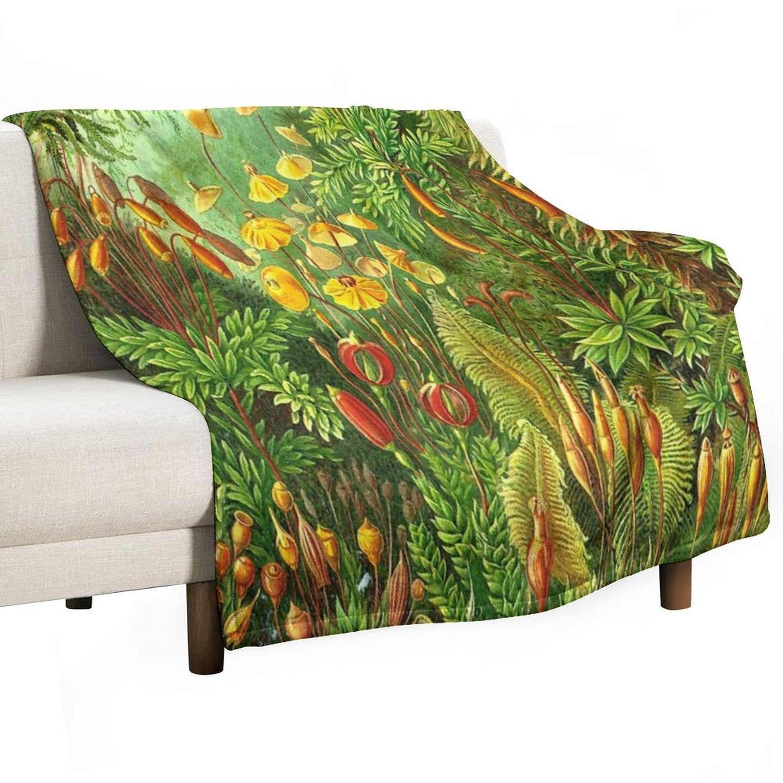 Moss - Ernst Haeckel Durable Throw Blanket
