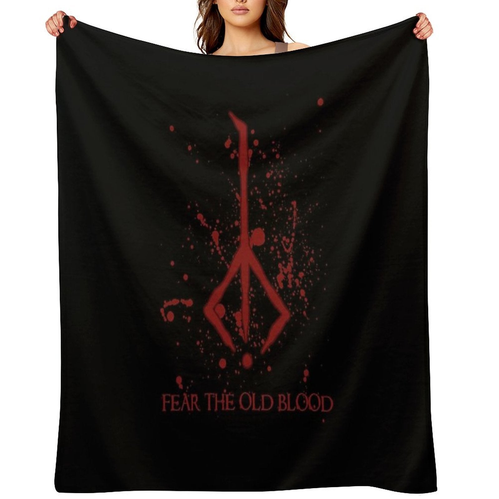 Hunter Symbol - Bloodborne Caryll Rune Machine-washable Throw Blanket