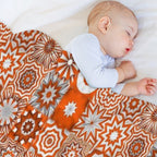 Candycane Mandala Quilt Pattern Abstract Boho Bohemian Hippy Hippie Vivid Multi-functional Throw Blanket