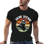 Jew Jitsu Funny Jewish Rabbi Martial Arts BJJ Jiu Jitsu  Graphic-printed T-Shirt