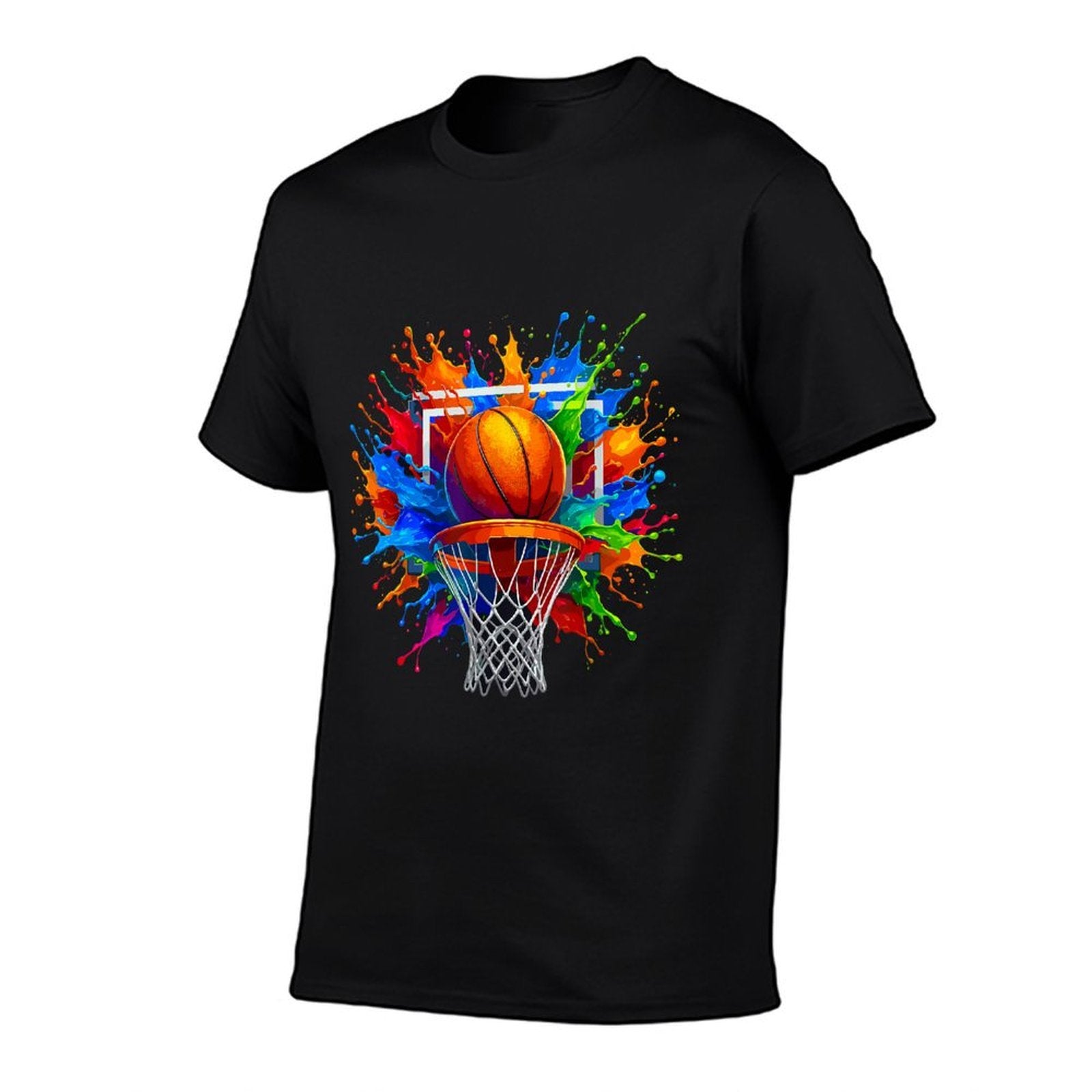 Basketball Color Splash Basketball  Graphic-printed T-Shirt