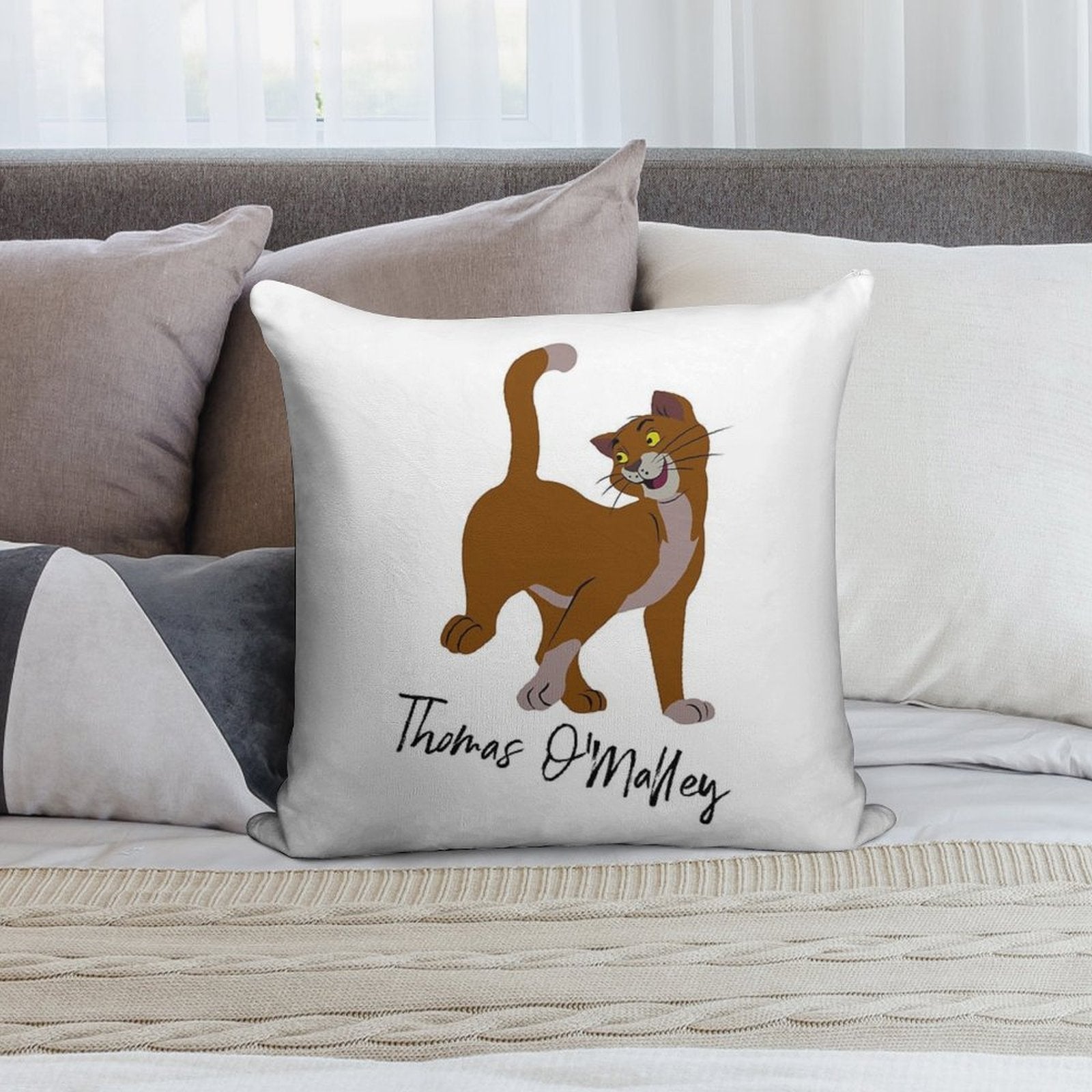 Thomas O'Malley Soft Skin-Friendly Throw Pillow