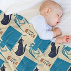 Cat TV Velvety-soft Throw Blanket