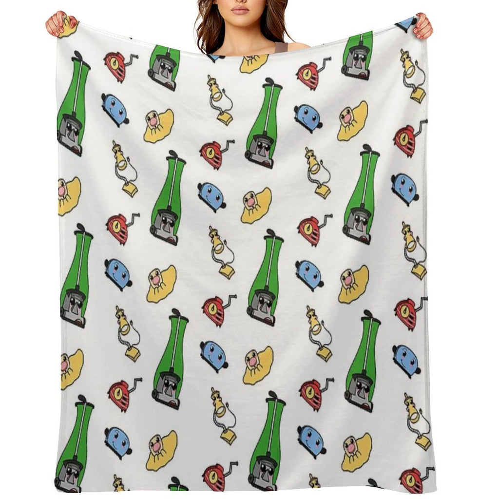 The Gang's All Here. Machine-washable Throw Blanket