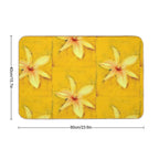 Star Yellow Lilly  Slip-Resistant Bath Mat