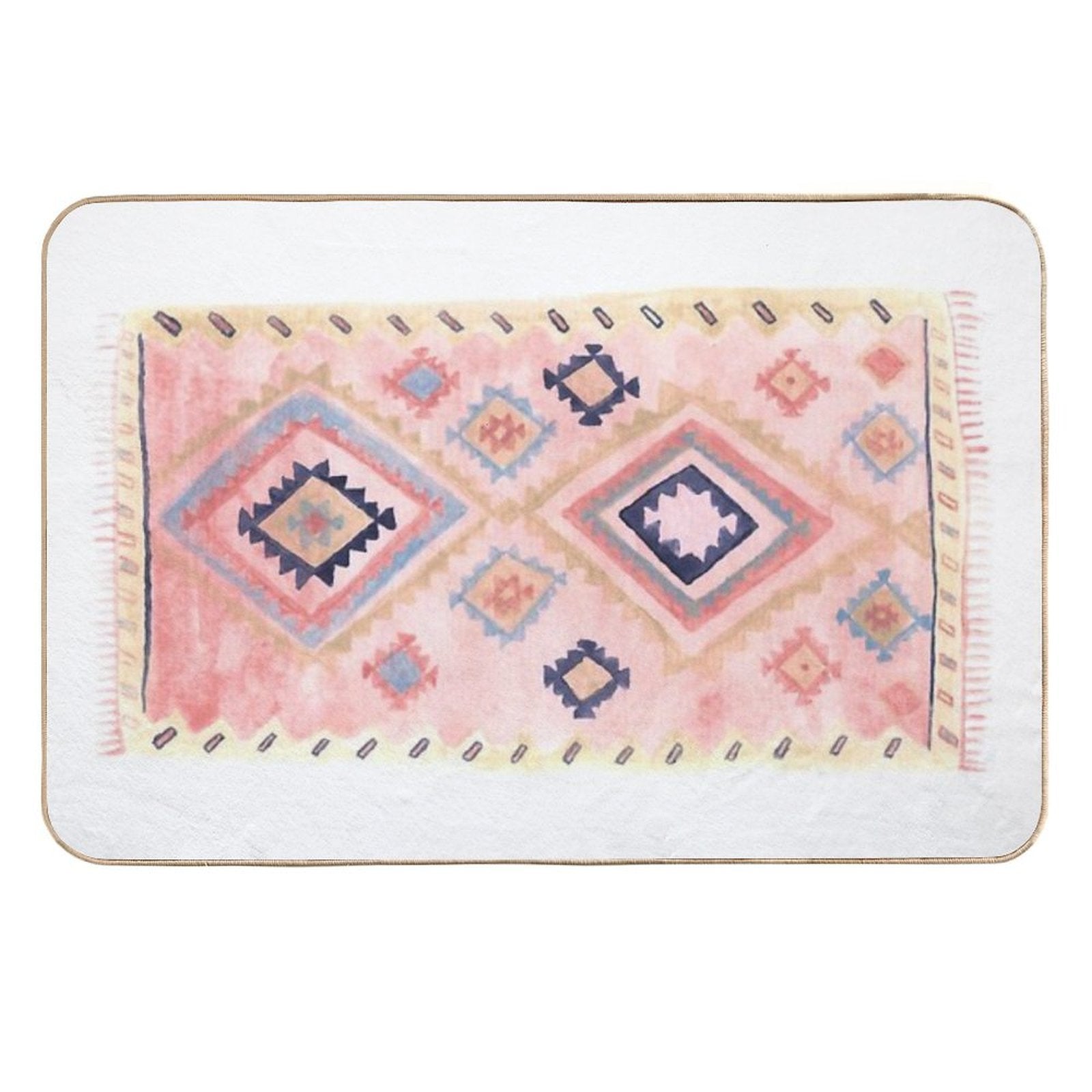 Pink Moroccan Rug  Eco-Friendly Bath Mat