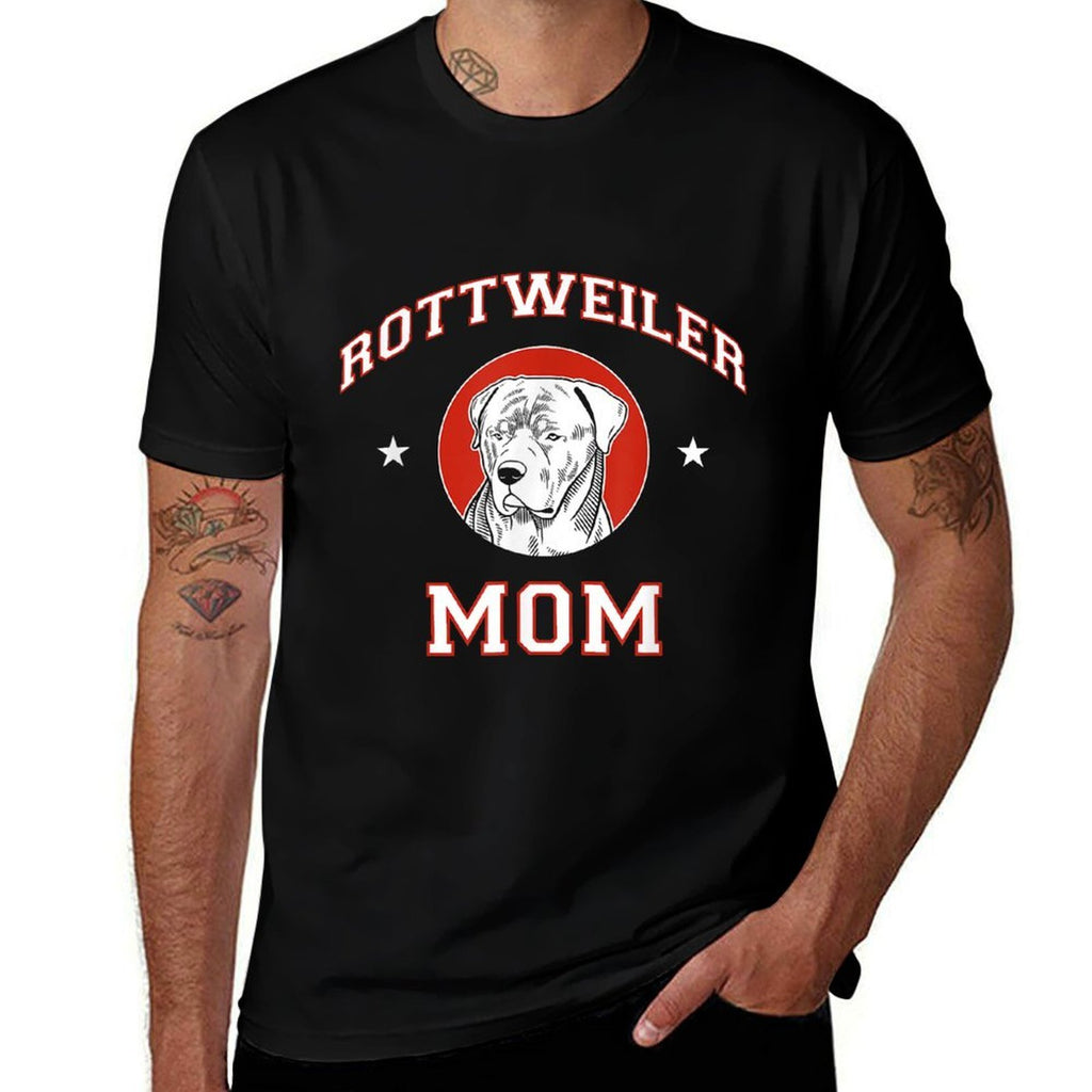 Rottweiler Mom Dog Mother Men Women Girls Kids  High-quality Stitching T-Shirt