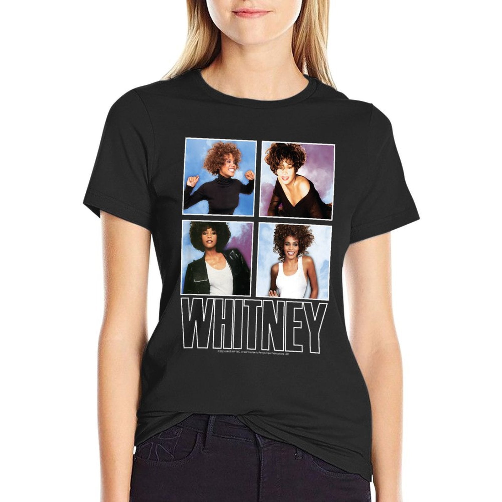 Whitney Houston - Grid  Stretchy T-Shirt